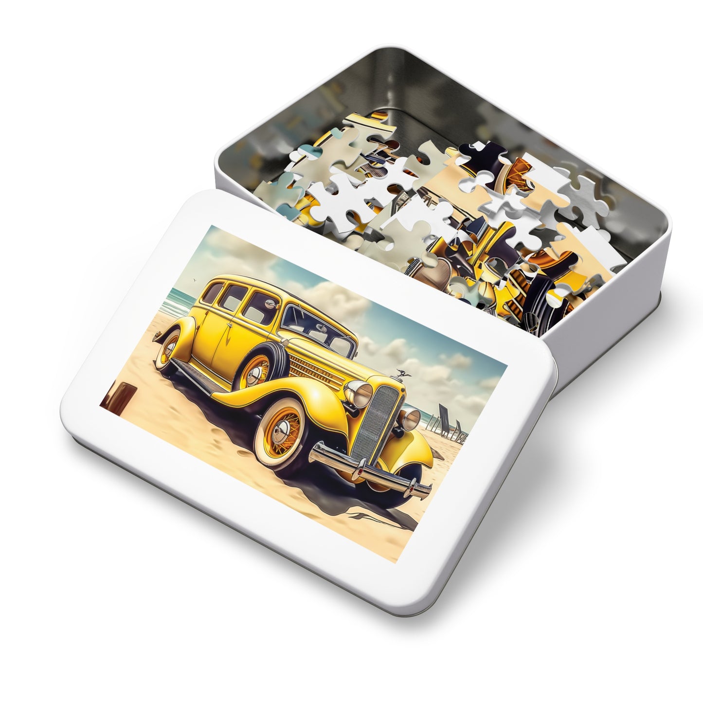 Jigsaw Puzzle, Vintage Car, Personalised/Non-Personalised (30, 110, 252, 500,1000-Piece)