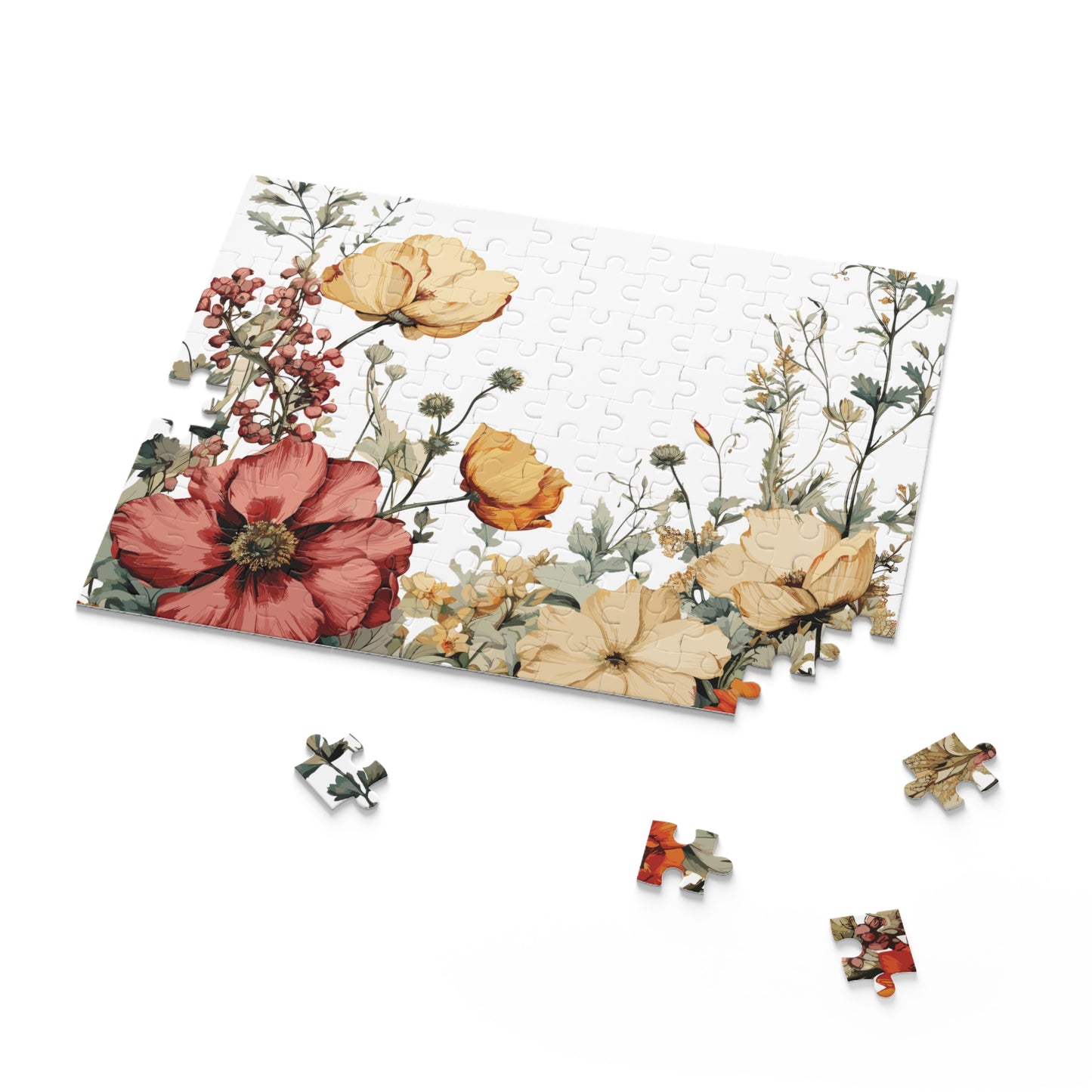 Personalised/Non-Personalised Puzzle, Floral (120, 252, 500-Piece)