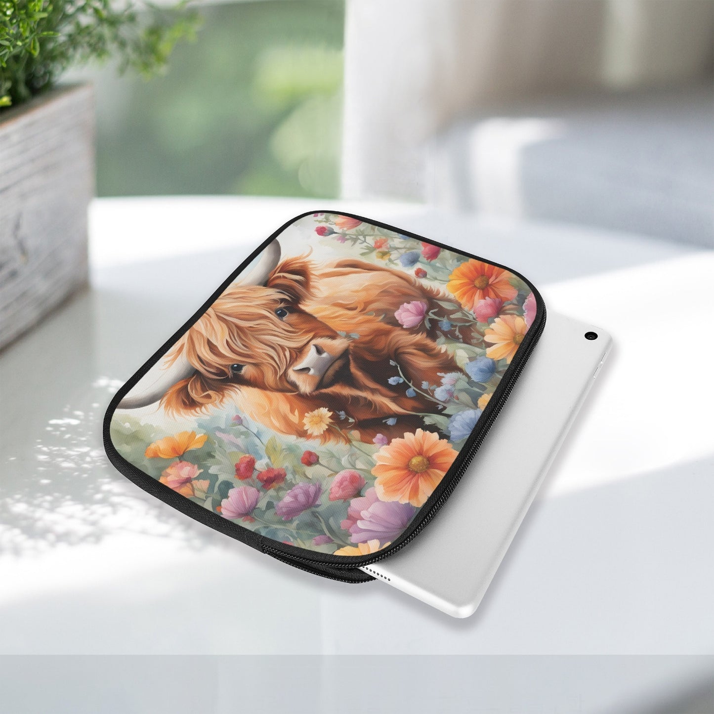 Tablet Sleeve - Highland Cow, awd-642