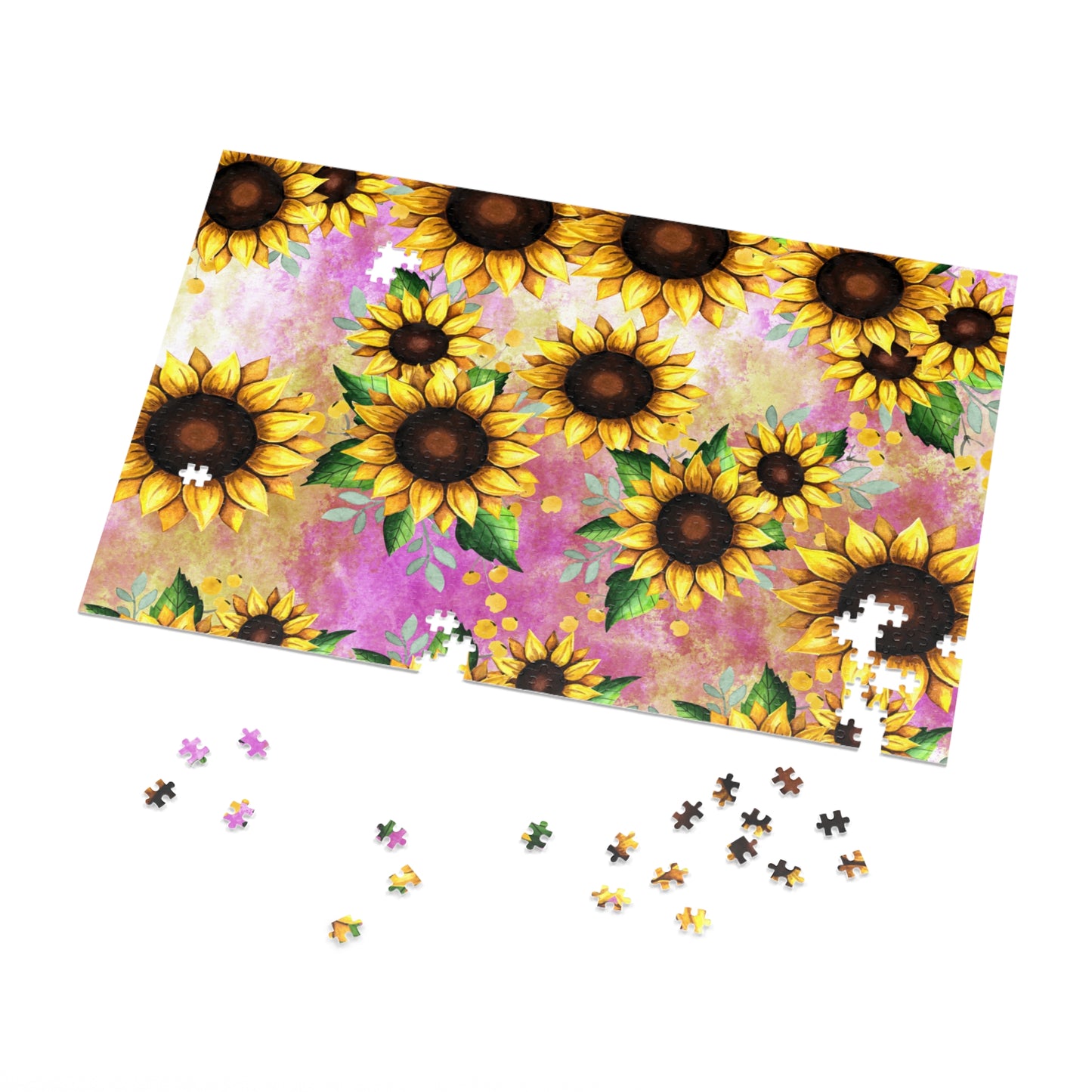 Jigsaw Puzzle, Sunflower, Personalised/Non-Personalised (30, 110, 252, 500,1000-Piece)