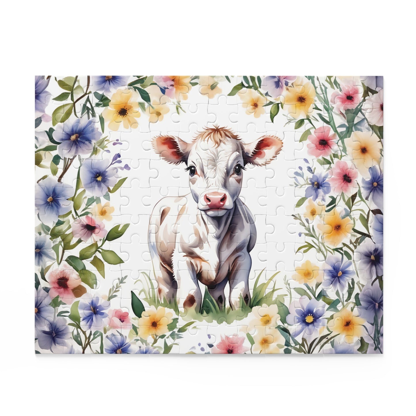 Personalised/Non-Personalised Puzzle, Cow (120, 252, 500-Piece)