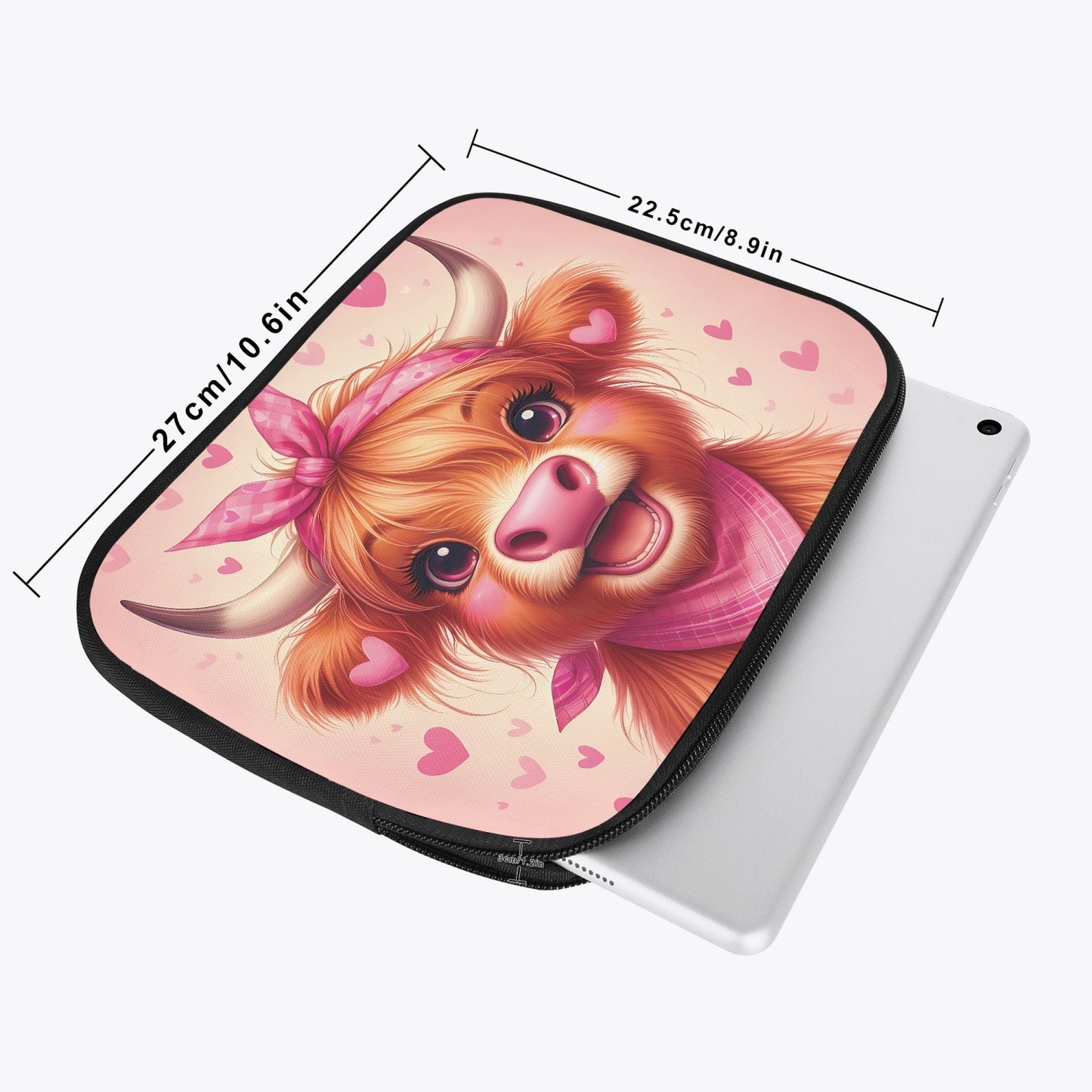 Tablet Sleeve - Highland Cow, awd-616