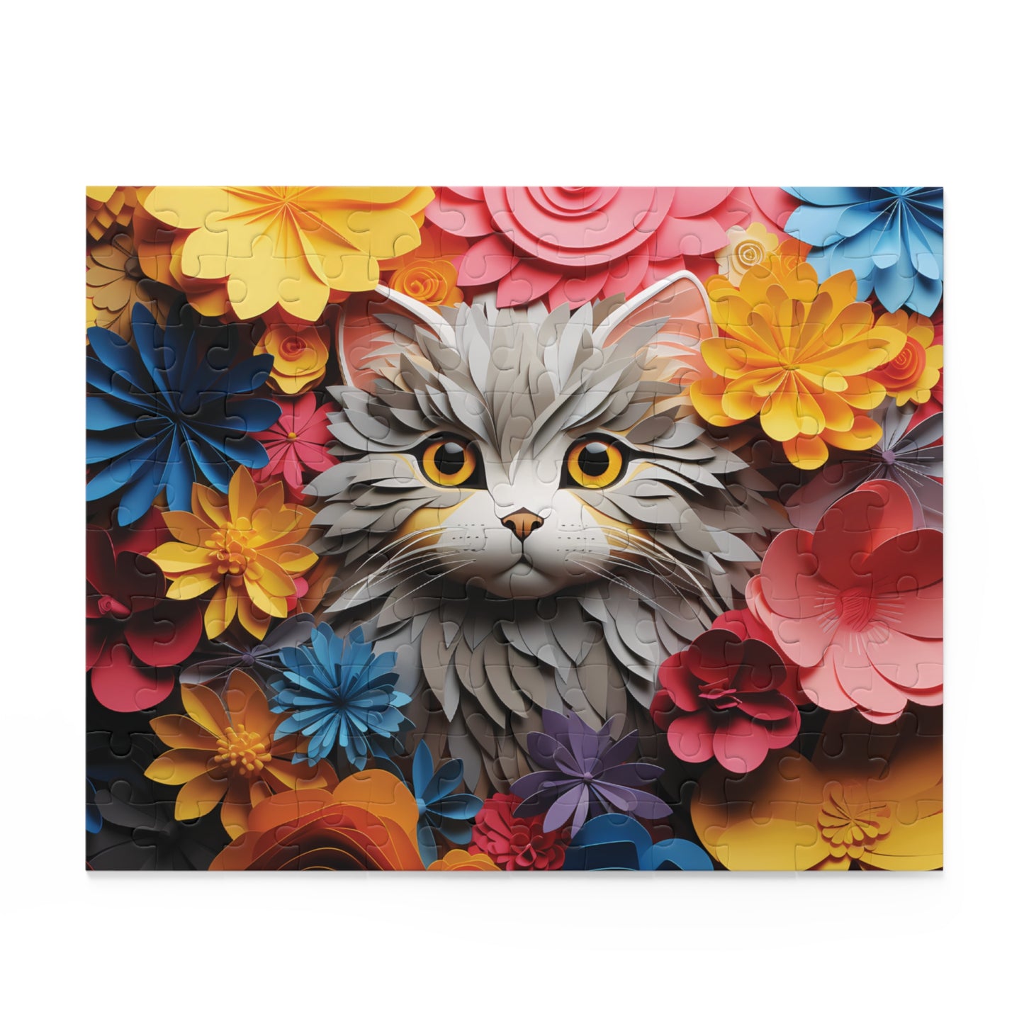 Personalised/Non-Personalised Puzzle, Cat (120, 252, 500-Piece)