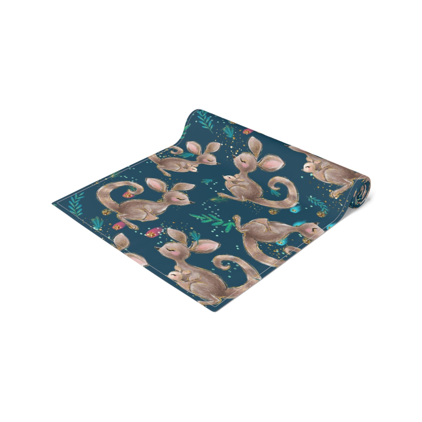 Australian Kangaroos Table Runner, Cotton Twill and Poly Available