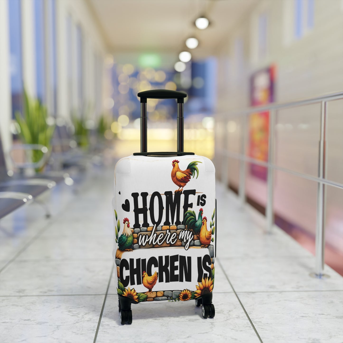 Luggage Cover, Chicken, Home is where my Chicken is, awd-1261