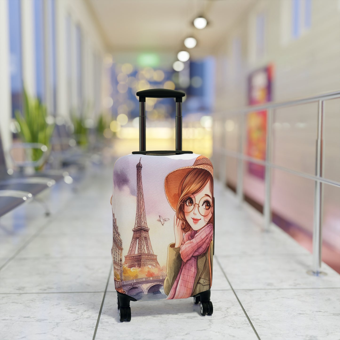 Luggage Cover, Just a Girl Who loves Travelling, awd-2112