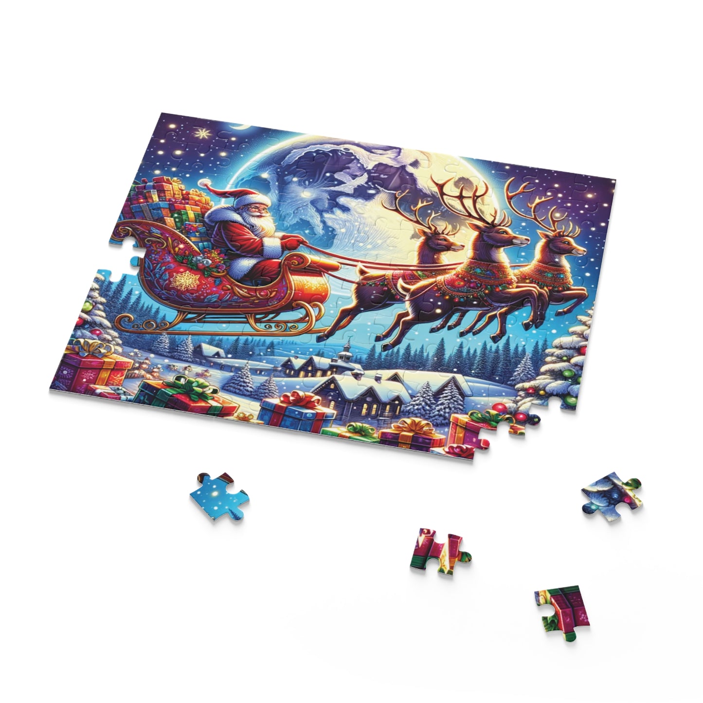 Personalised/Non-Personalised Puzzle, Christmas (120, 252, 500-Piece)