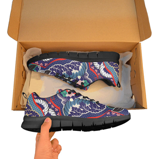 indian seamless pattern Women's Breathable Running Shoes (Model 055)