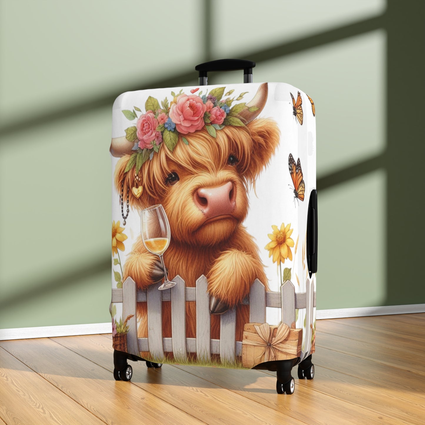 Luggage Cover, Highland Cow, awd-3046