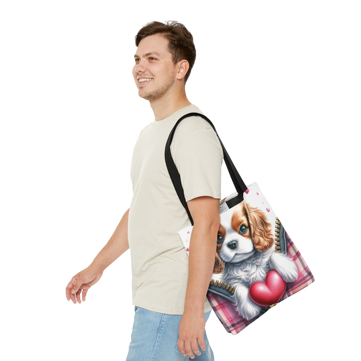 Tote Bag, Cute Dog, Personalised/Non-Personalised Tote bag