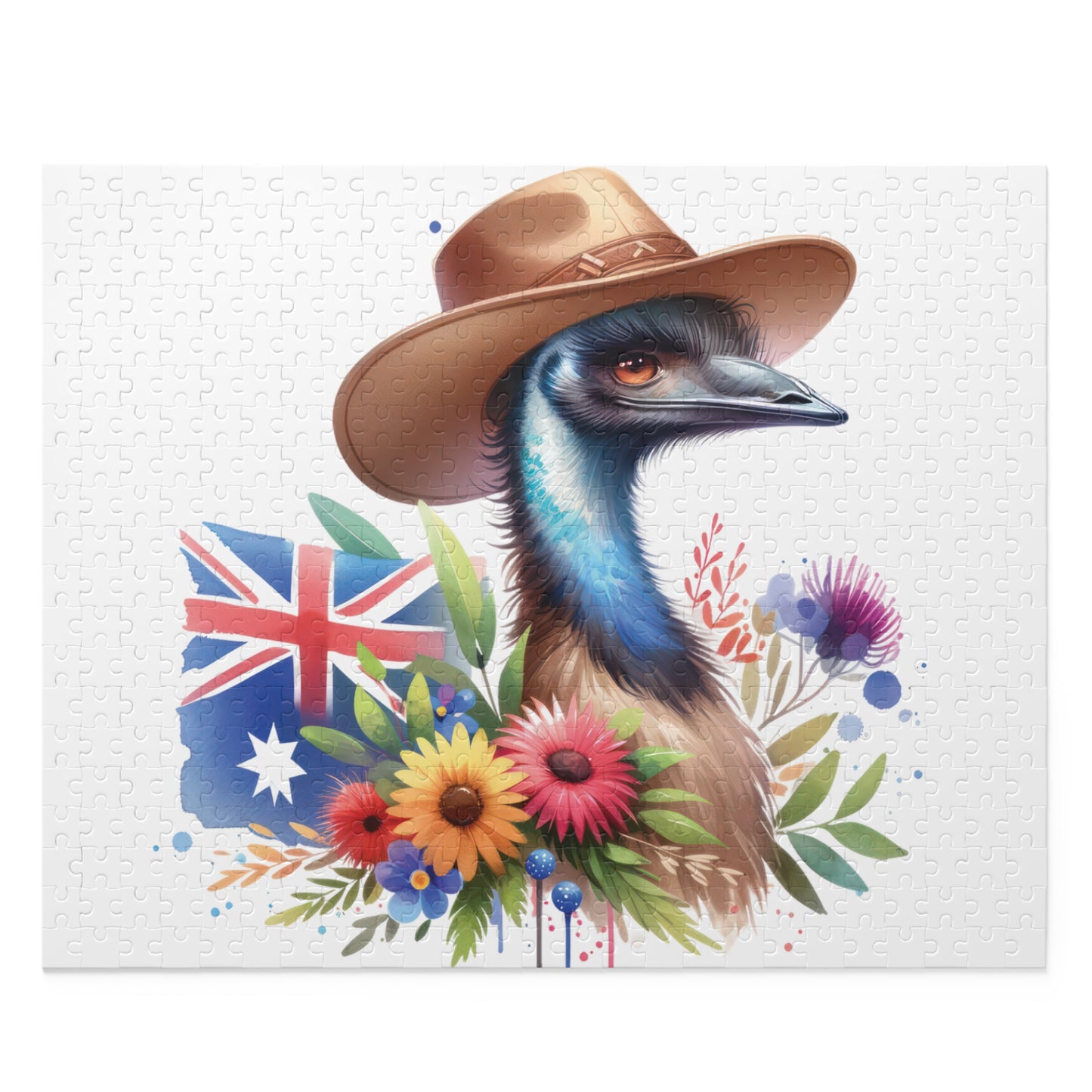 Personalised/Non-Personalised Puzzle, Emu (120, 252, 500-Piece)