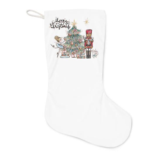 Personalised Santa Stocking, Purple Christmas Fairytale