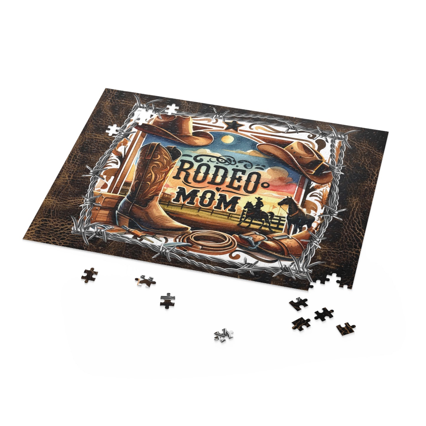 Puzzle, Western, Rodeo Mom  (120, 252, 500-Piece) awd-610