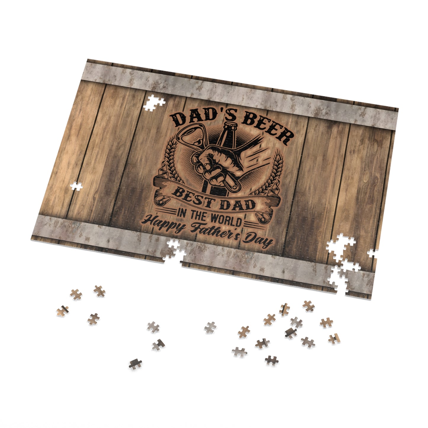 Puzzle, Dad, Happy Father's Day, Personalised/Non-Personalised (30, 110, 252, 500,1000-Piece) awd-566