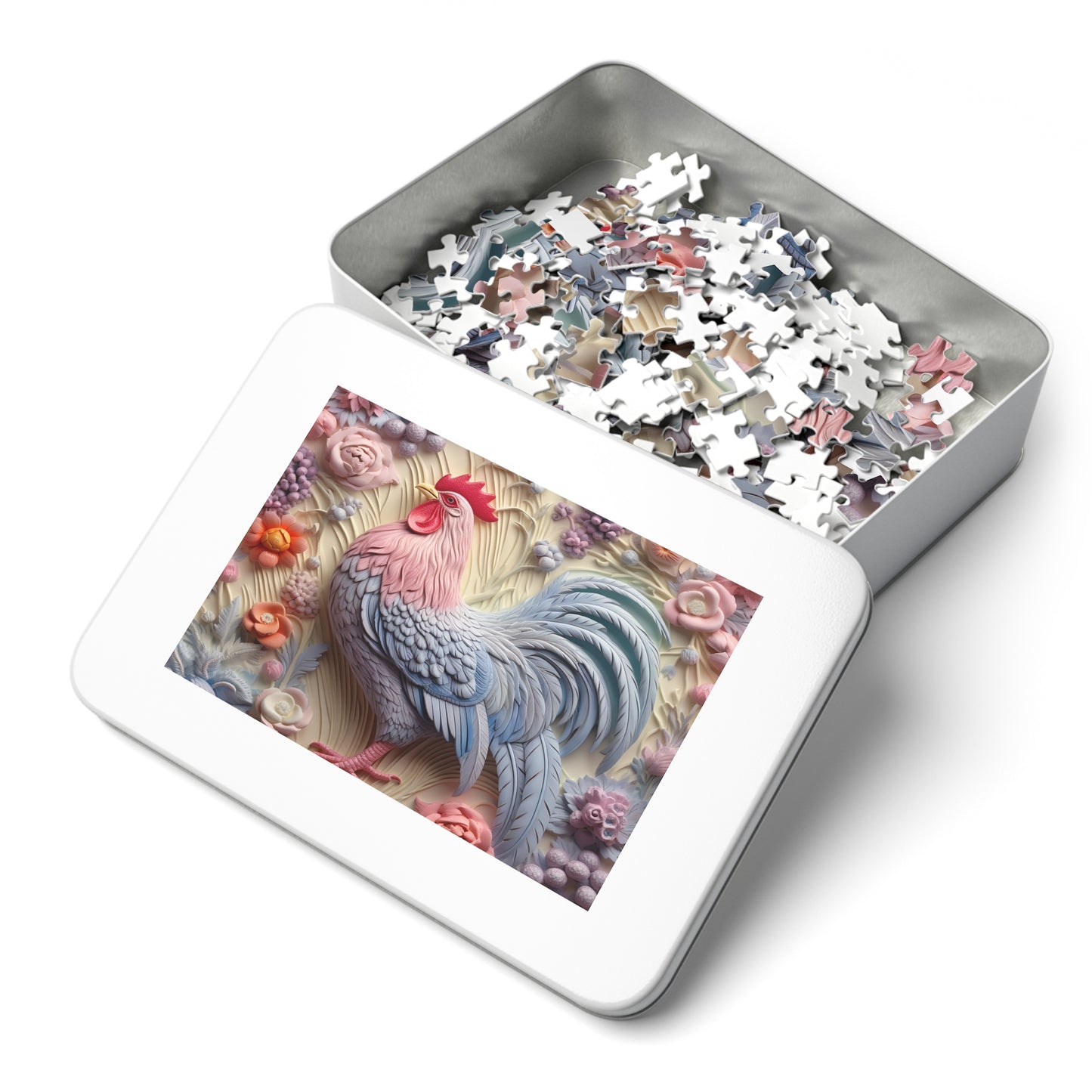 Jigsaw Puzzle, Chicken/Rooster, Personalised/Non-Personalised (30, 110, 252, 500,1000-Piece)