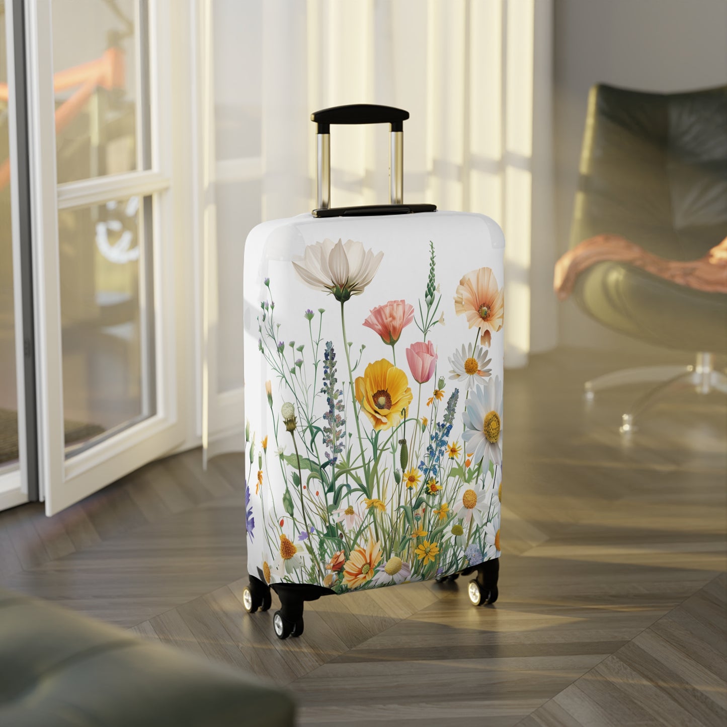 Luggage Cover, Floral, Wildflowers, awd-3042