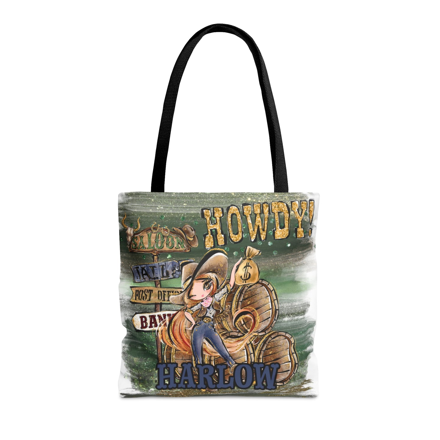 Personalised Tote Bag, Howdy, Red Hair Brown Eyes, Tote bag