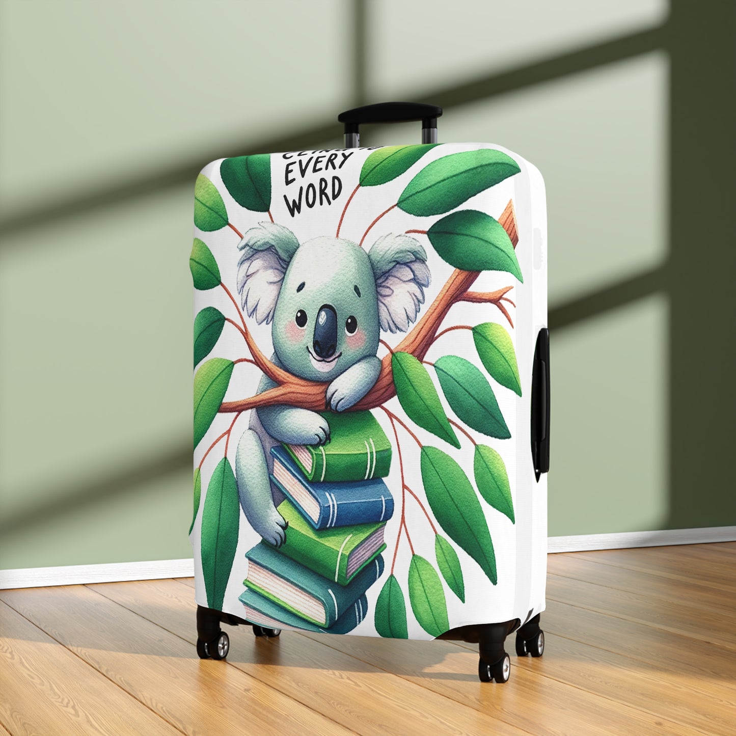 Luggage Cover, Koala, Cling to every word, awd-241