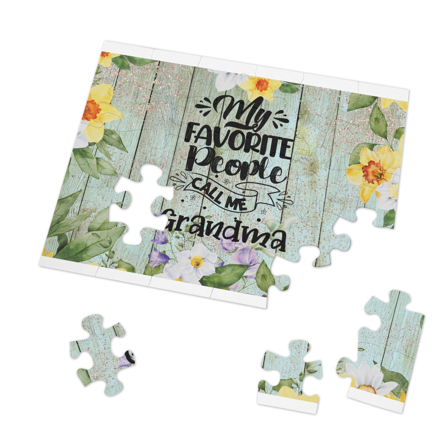 Jigsaw Puzzle, My Favorite People call me Grandma, Personalised/Non-Personalised (30, 110, 252, 500,1000-Piece)