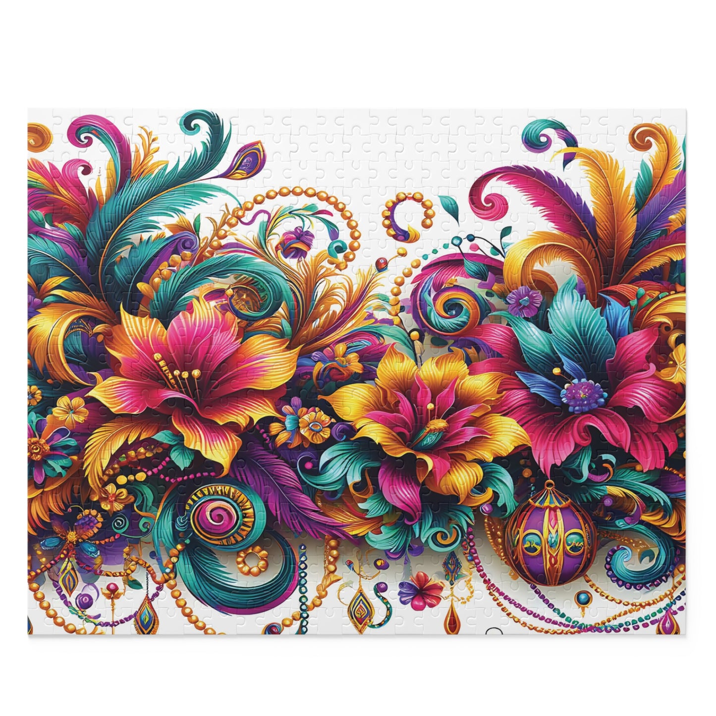 Personalised/Non-Personalised Puzzle, Floral (120, 252, 500-Piece)