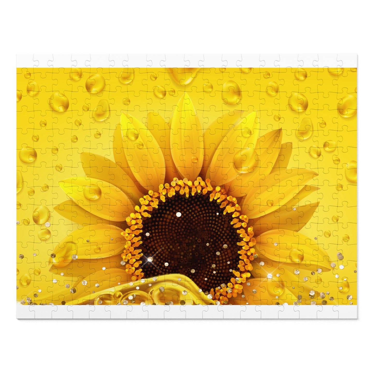 Jigsaw Puzzle, Sunflower, Personalised/Non-Personalised (30, 110, 252, 500,1000-Piece)