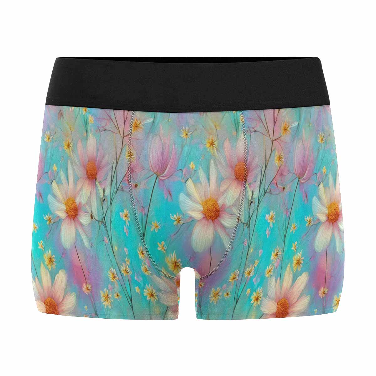 Green Floral AUS Men's Boxer Briefs (Made In AUS)