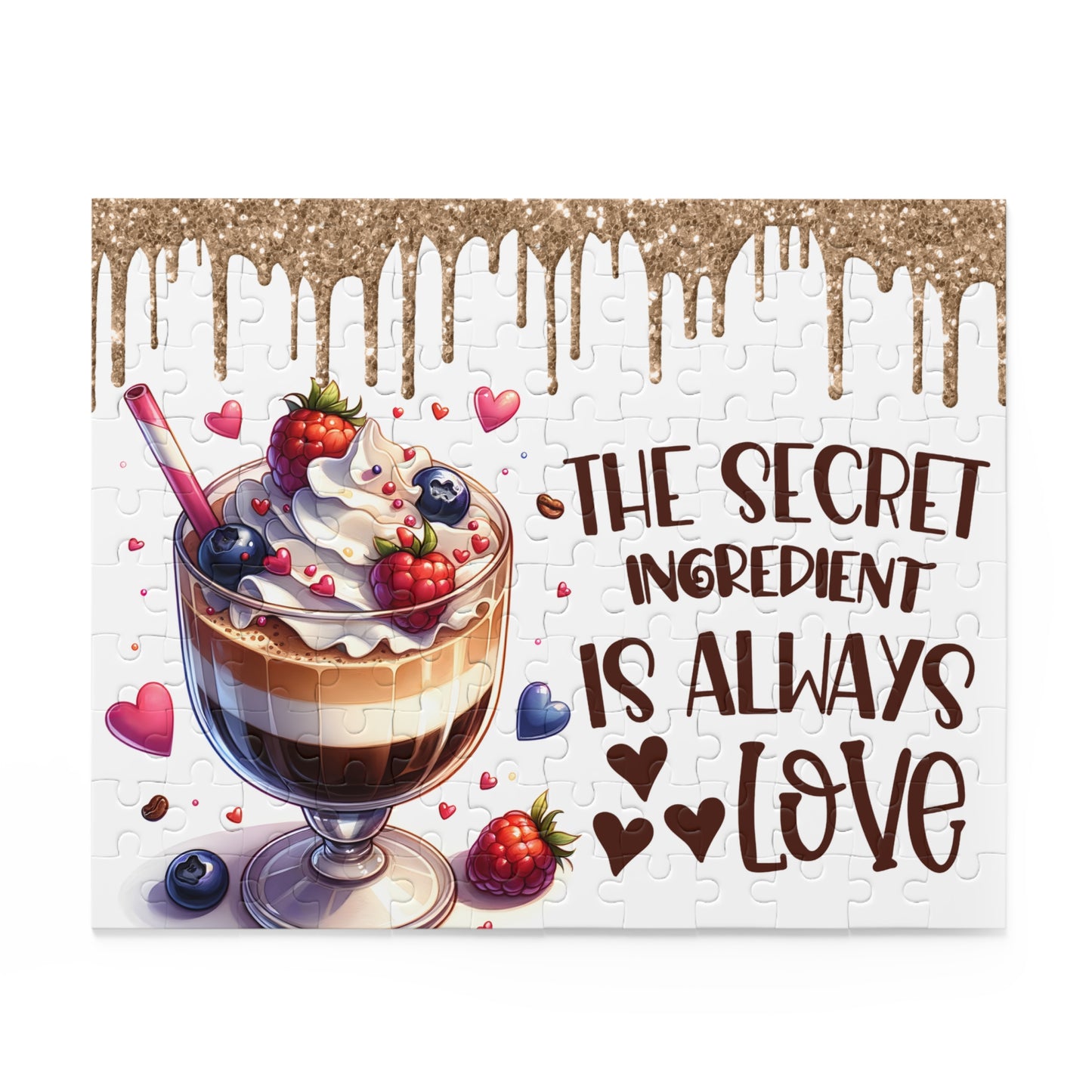 Personalised/Non-Personalised Puzzle, Travelling, The Secret ingredient is always Love (120, 252, 500-Piece)