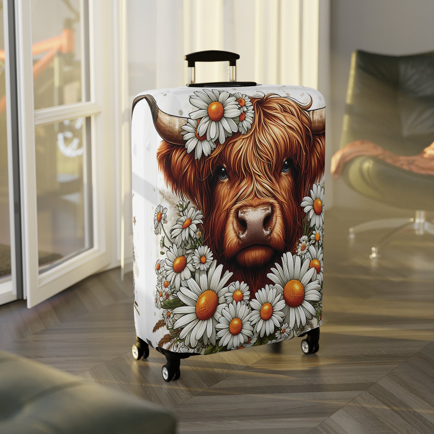 Luggage Cover, Highland Cow, awd-436