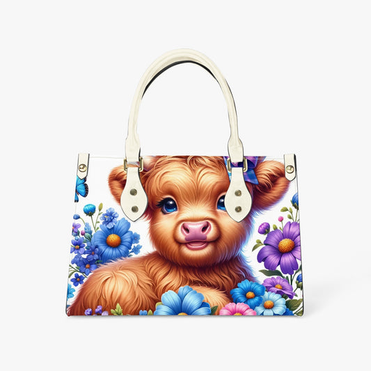 Women's Tote Bag - Long Strap - Highland Cow