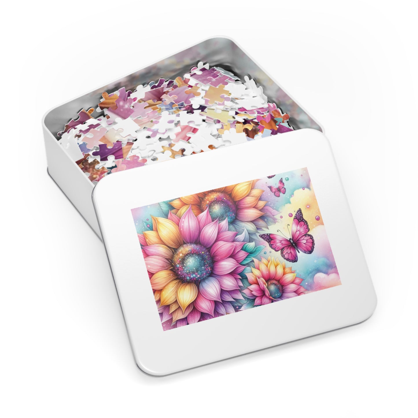 Puzzle, Floral, Personalised/Non-Personalised (30, 110, 252, 500,1000-Piece) awd-644