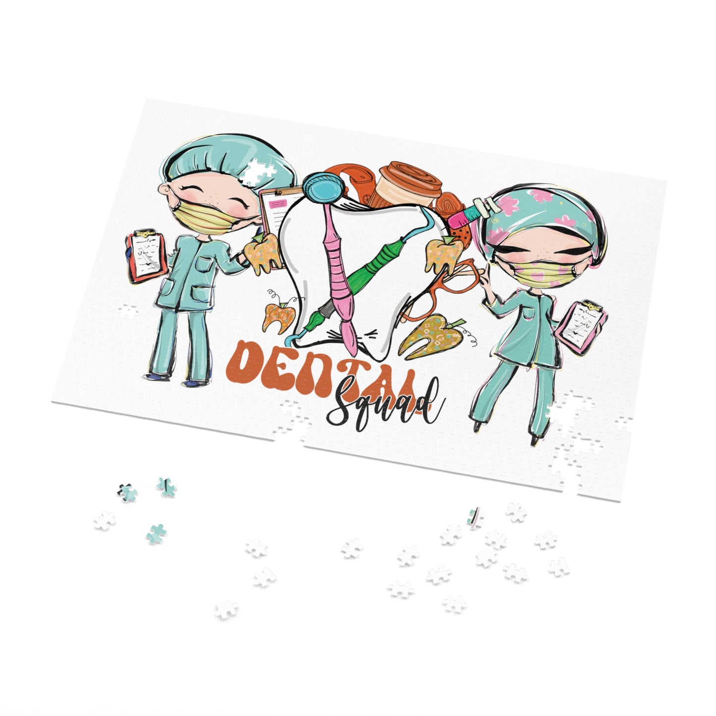 Jigsaw Puzzle, Dental Squad, Personalised/Non-Personalised (30, 110, 252, 500,1000-Piece)