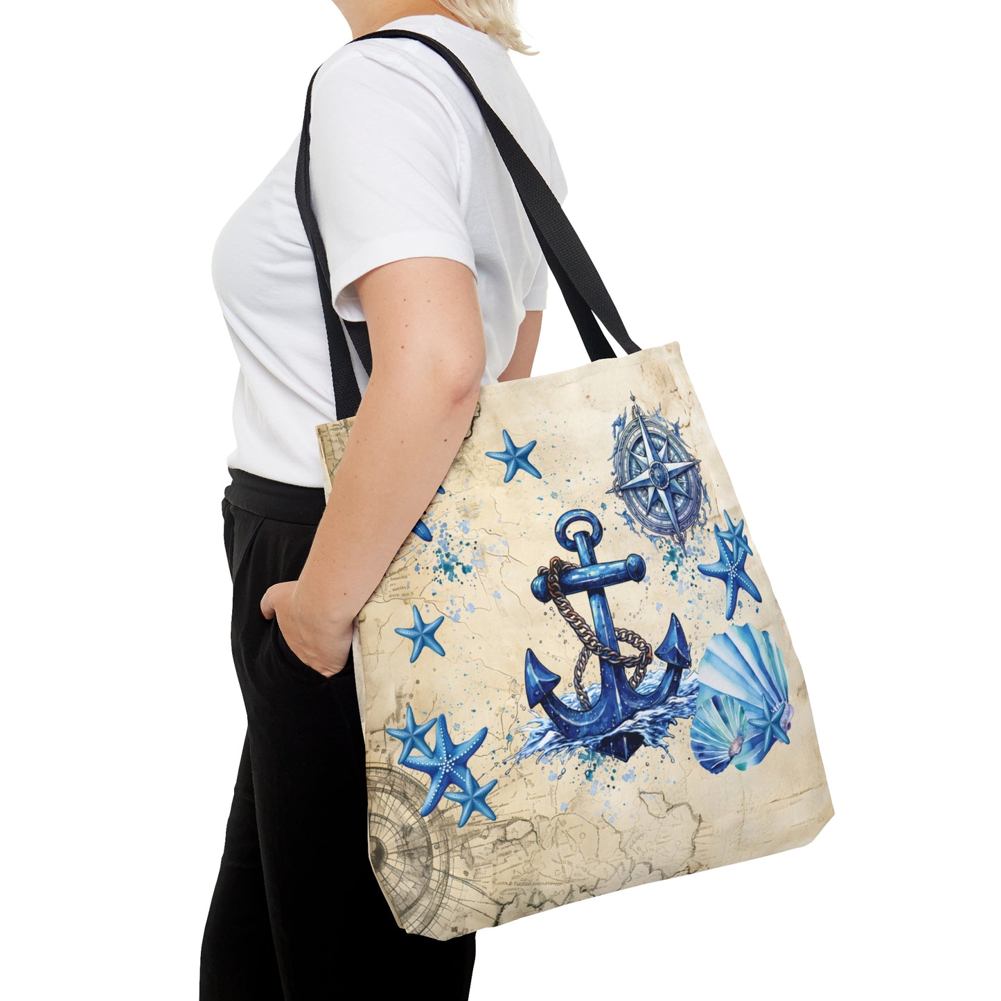 Tote Bag, Nautical bag, Beach Tote Bag