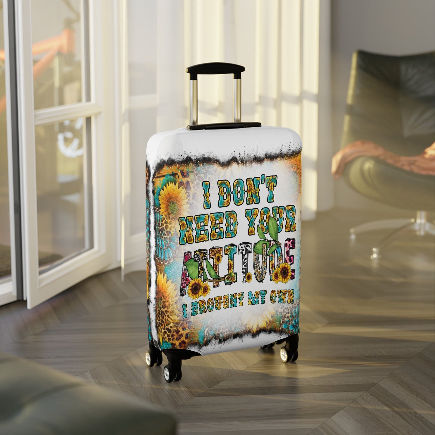 Luggage Cover, Country and Western, I Don't need your Attitude, awd-1033