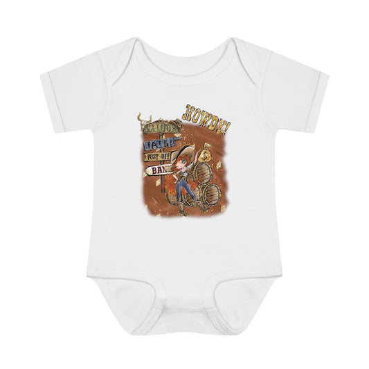 Infant Baby Rib Bodysuit, Howdy Cowgirl baby Bodysuit