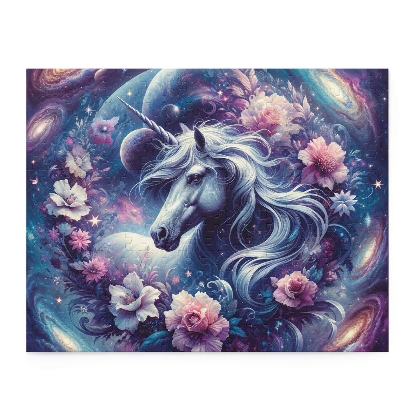 Personalised/Non-Personalised Puzzle, Unicorn (120, 252, 500-Piece)