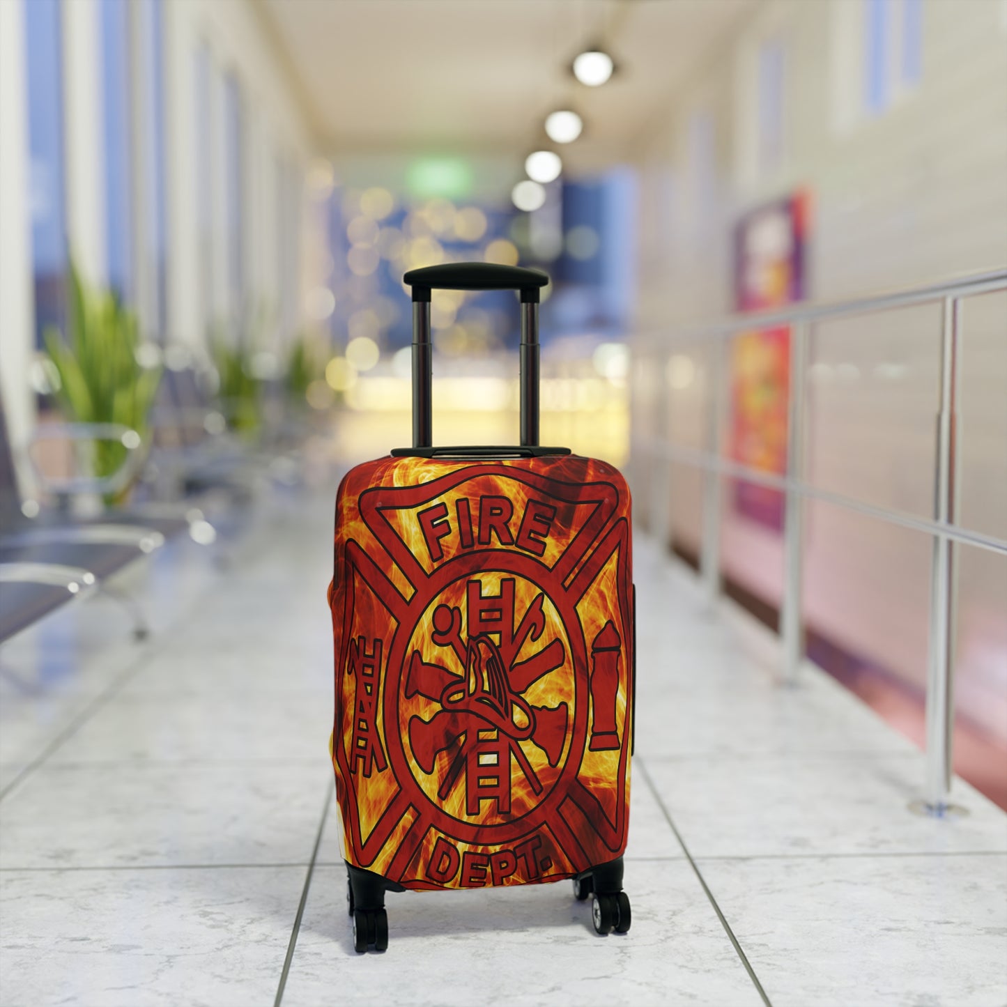 Luggage Cover, Fireman, Fire Dept, awd-545