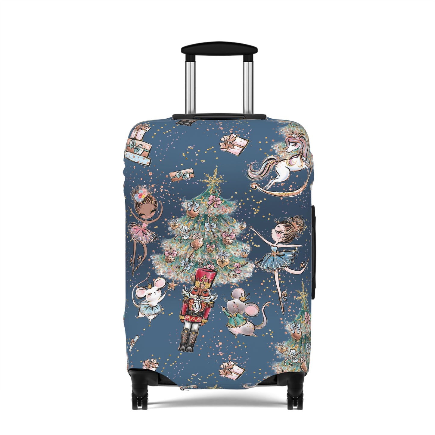 Luggage Cover, Christmas, Nutcracker Blue