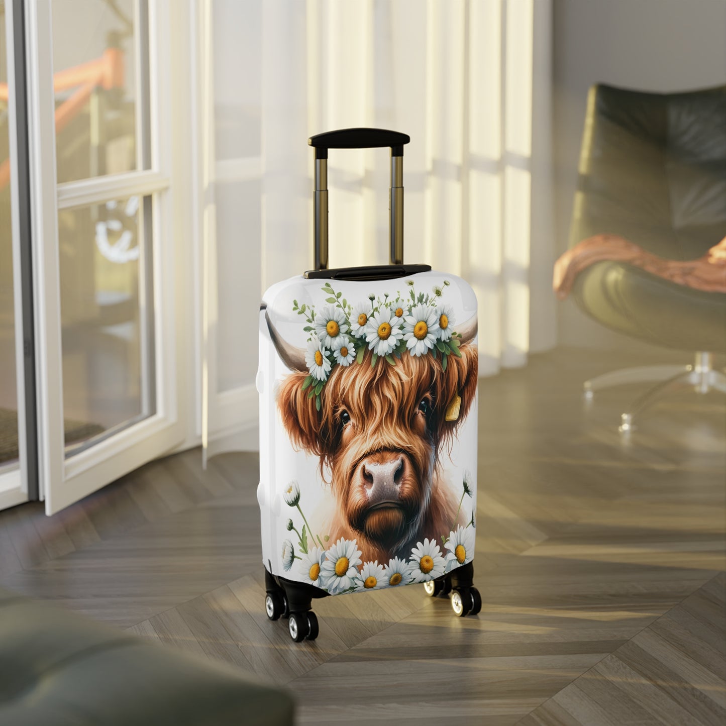 Luggage Cover, Highland Cow, awd-001