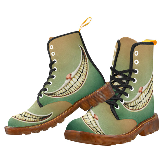 fairy tale Wonderland Smile Cheshire Cat honey Martin Boots For Men Model 1203H
