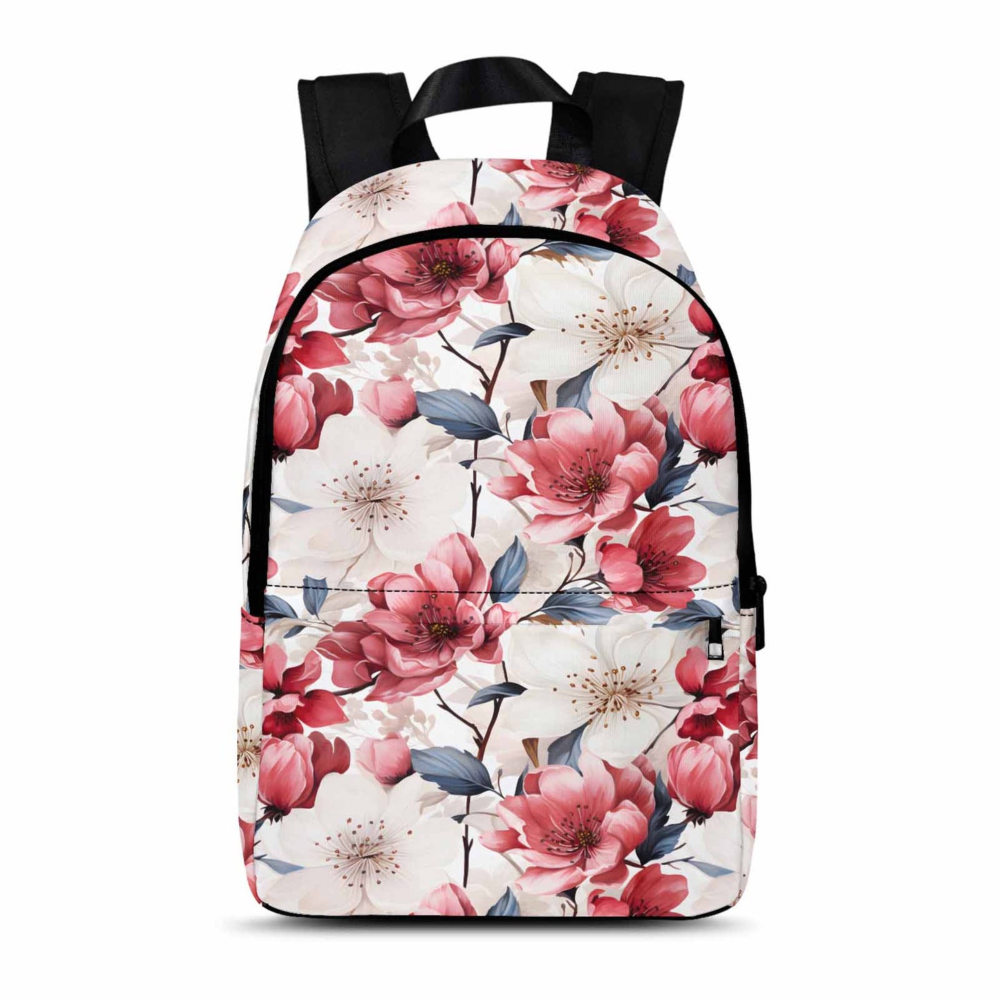 Pink Floral Small  Adult Casual Backpack