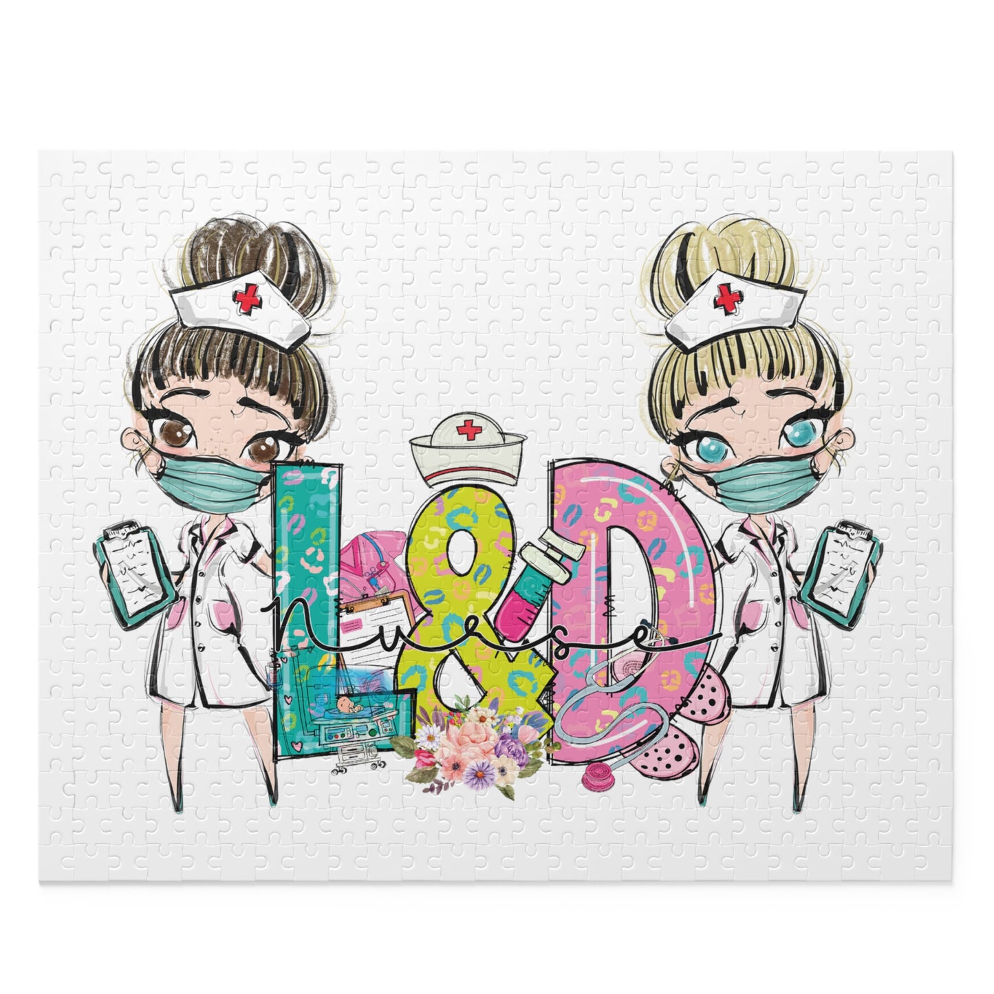 Personalised/Non-Personalised Puzzle, L&D Nurse (120, 252, 500-Piece)