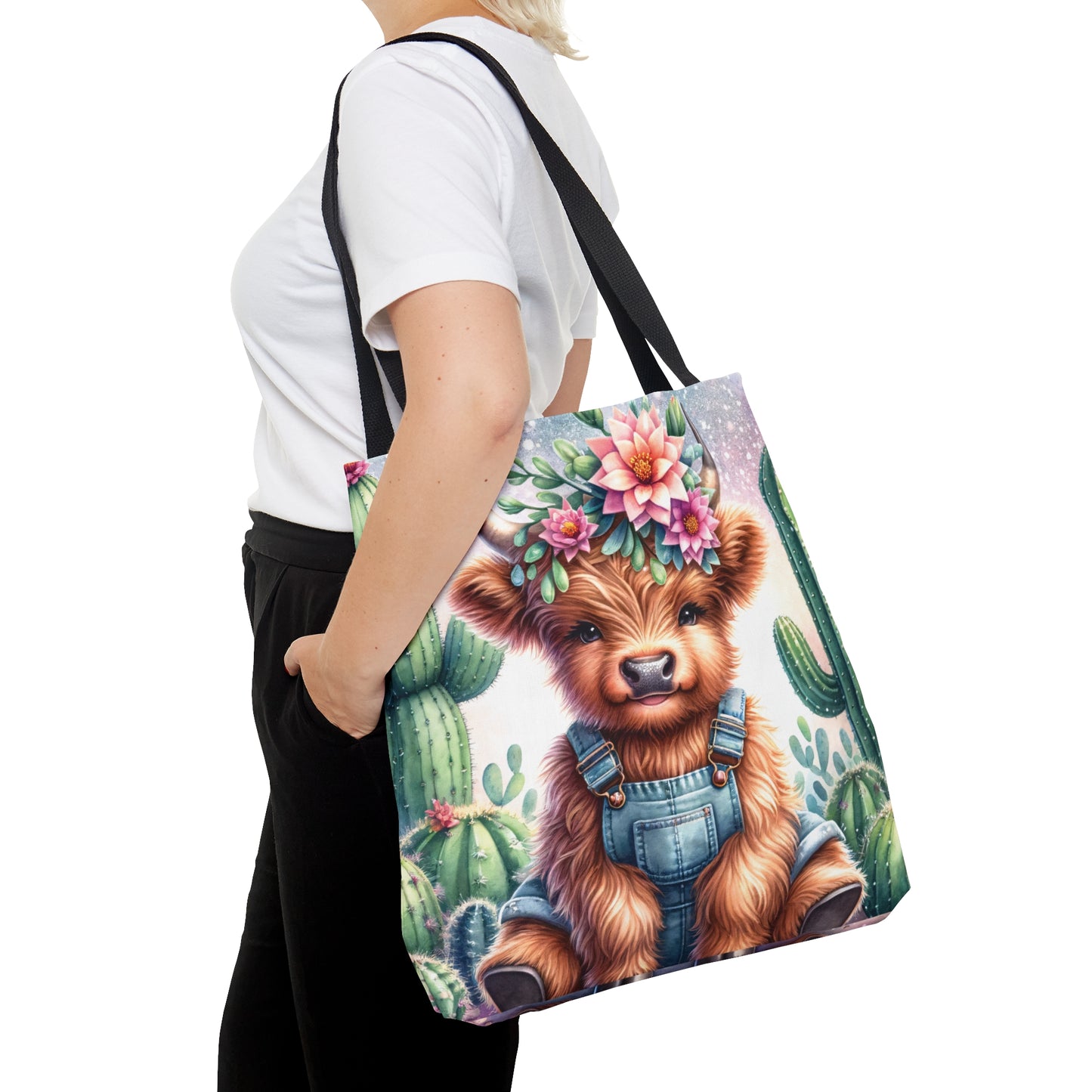 Tote Bag, Highland Cow, Personalised/Non-Personalised Tote bag