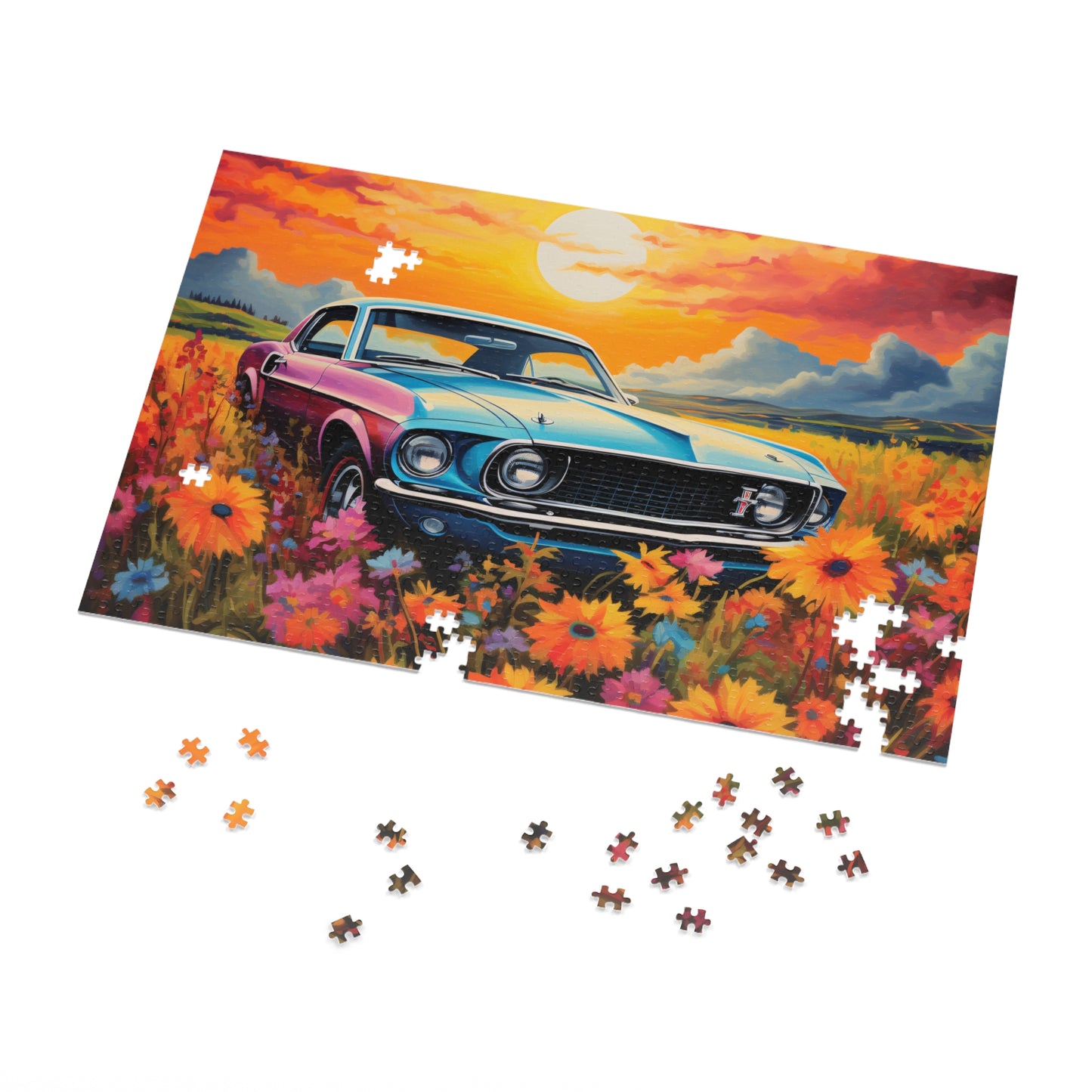 Puzzle, Car, Personalised/Non-Personalised (30, 110, 252, 500,1000-Piece) awd-627