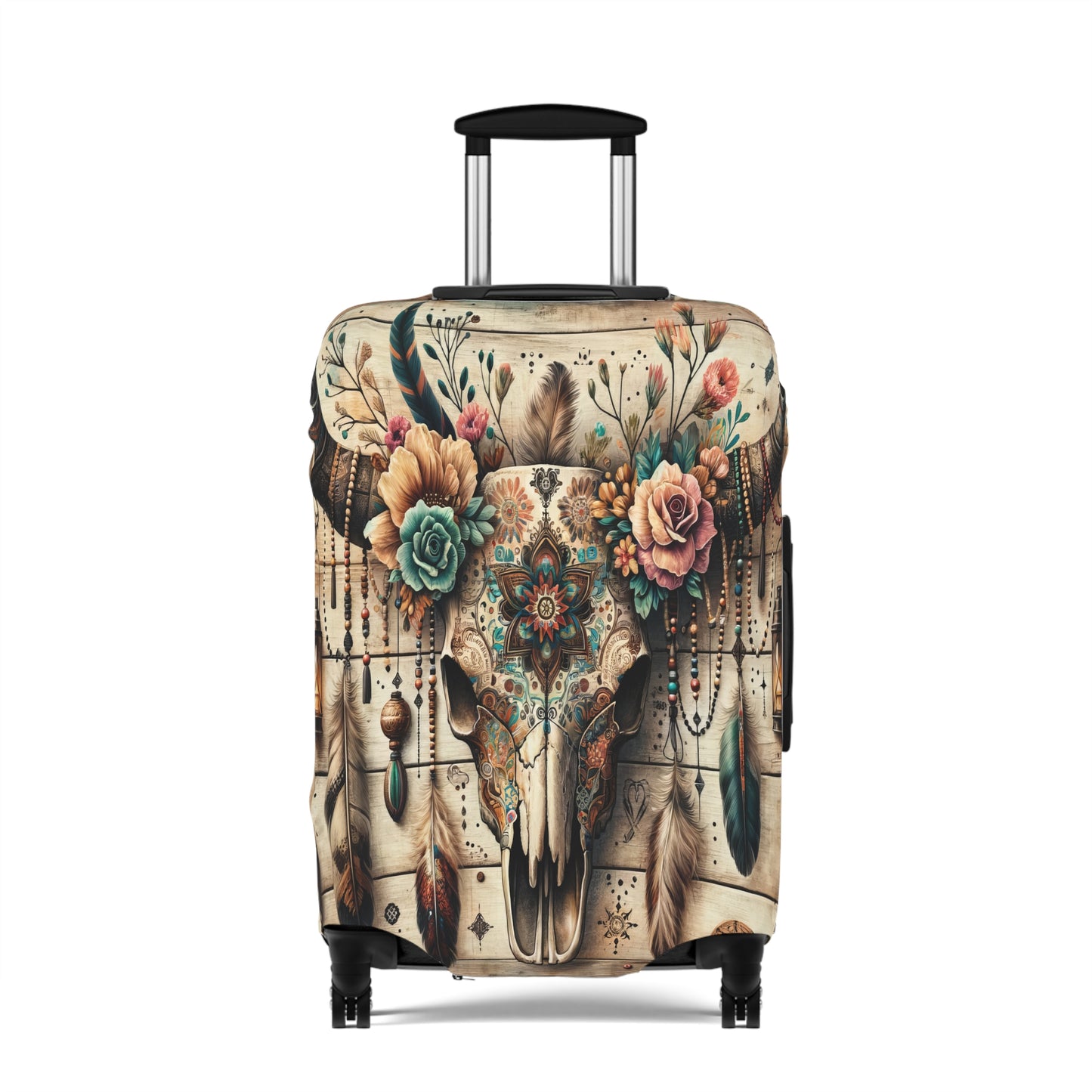 Luggage Cover, Country and Western, Boho Country Skull, awd-1810