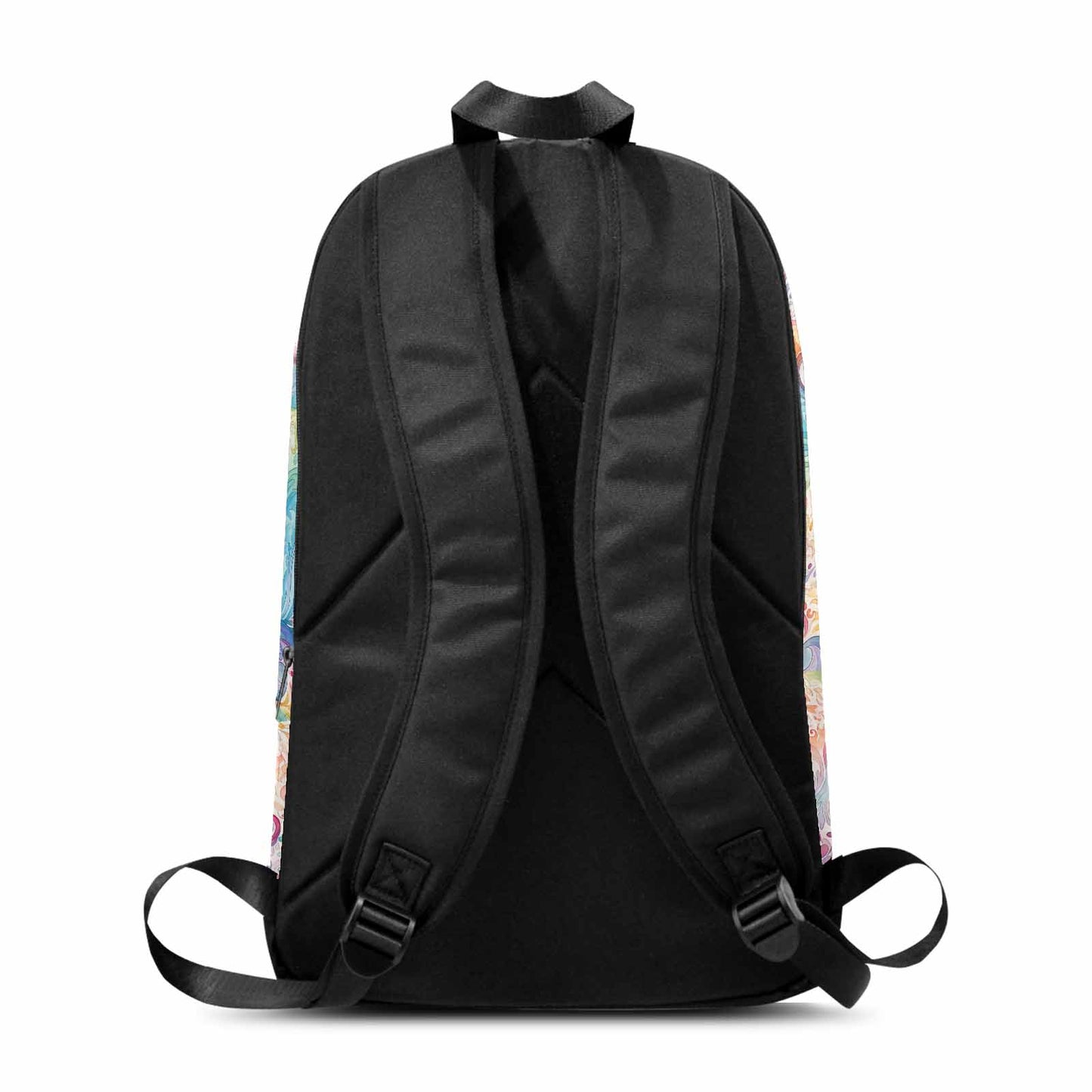 Pastel Rainbow Paisley  Adult Casual Backpack