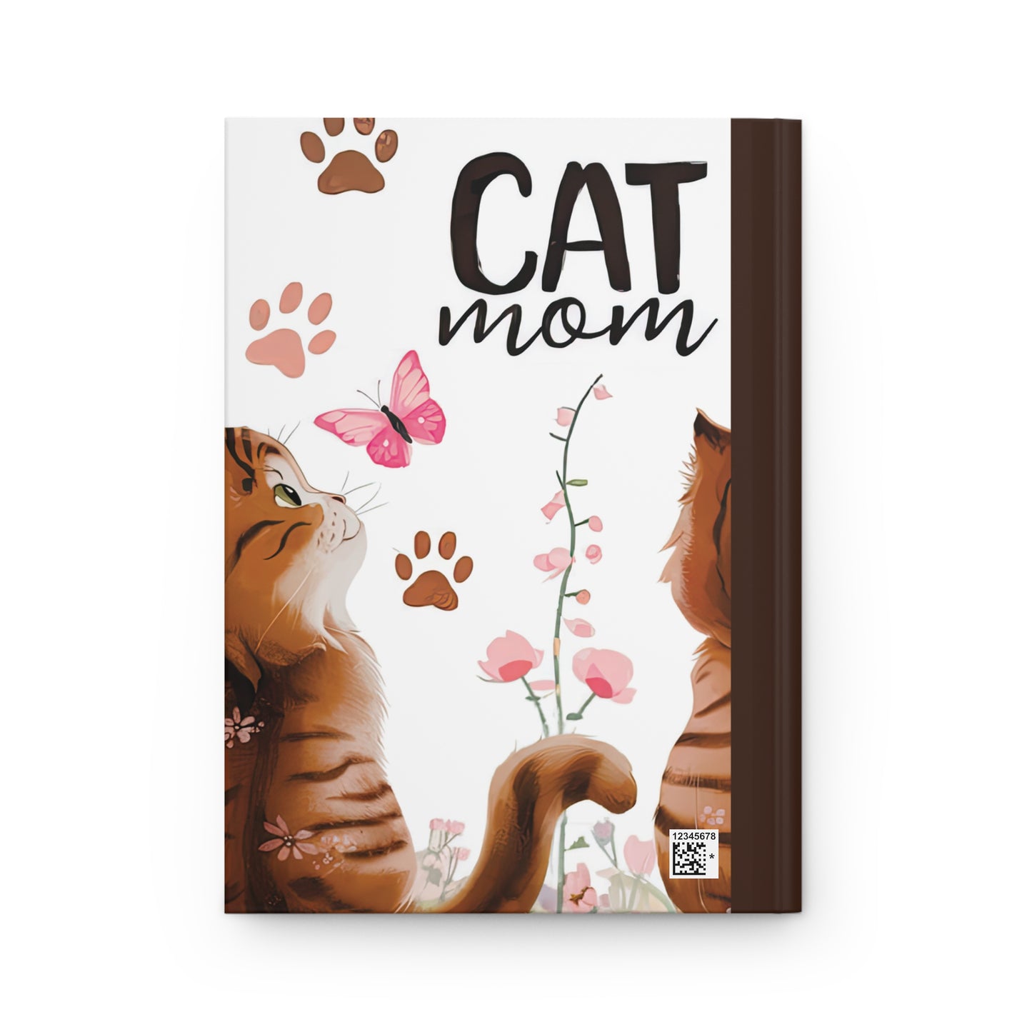 Personalised Hardcover Journal Matte, Cat Mom, awd-1472