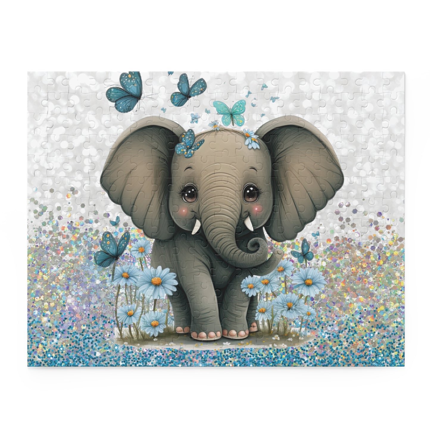 Personalised/Non-Personalised Puzzle, Elephant (120, 252, 500-Piece)