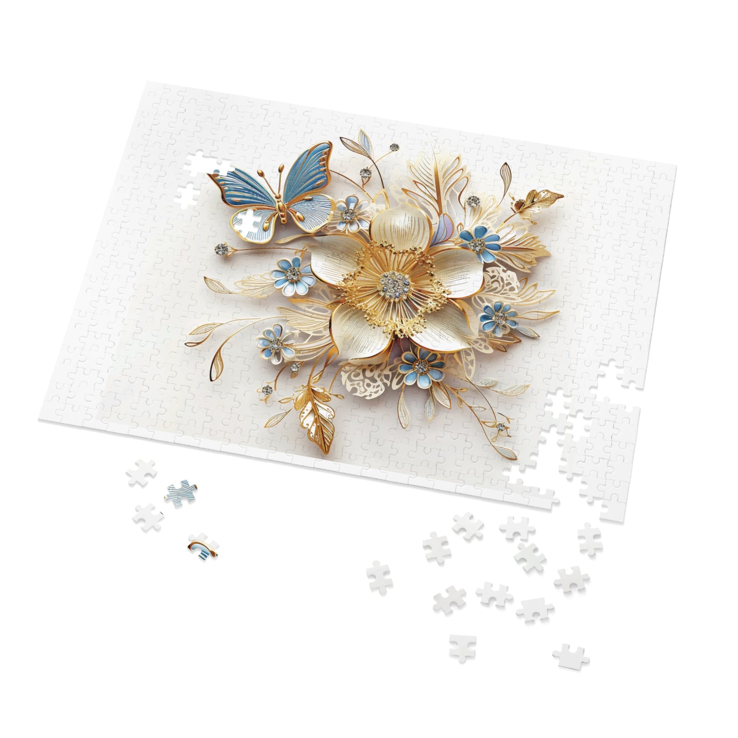 Jigsaw Puzzle, Floral, Personalised/Non-Personalised (30, 110, 252, 500,1000-Piece)