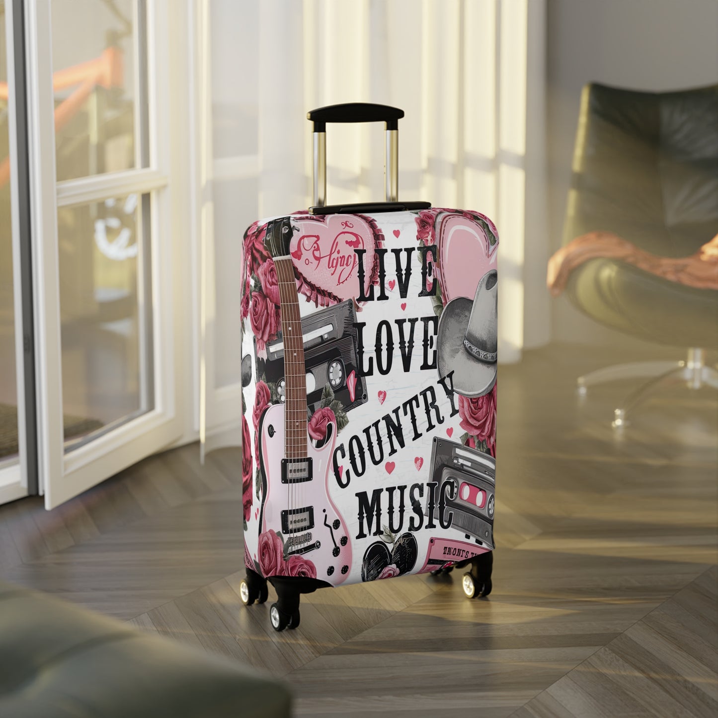 Luggage Cover, Country and Western, Country Girl, Live Love Country Music, awd-1486