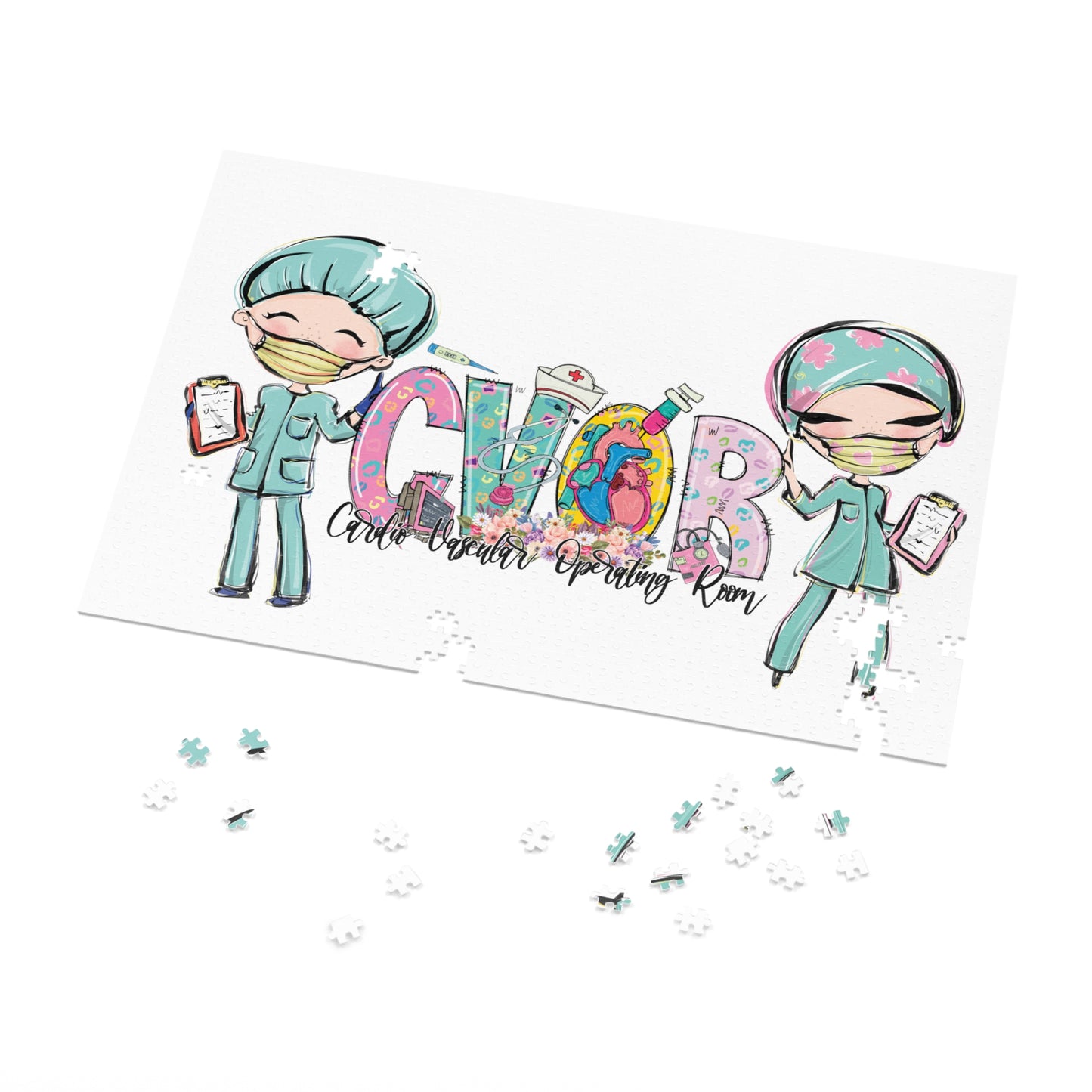 Puzzle, Nurse, CVOR, Personalised/Non-Personalised (30, 110, 252, 500,1000-Piece) awd-620